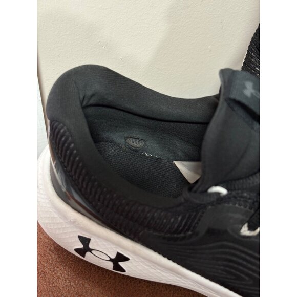 UNDER ARMOUR CHARGED RUNNING SPORT SHOES MENS BIG SIZE 12 BLACK WHITE COMFORT - Picture 2 of 10